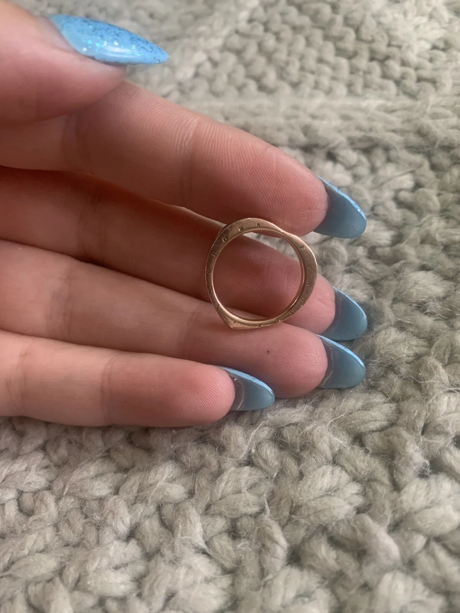 Pandora Solid Heart Stunning Ring M1 ALE MET Rose Gold Size 50 eBay