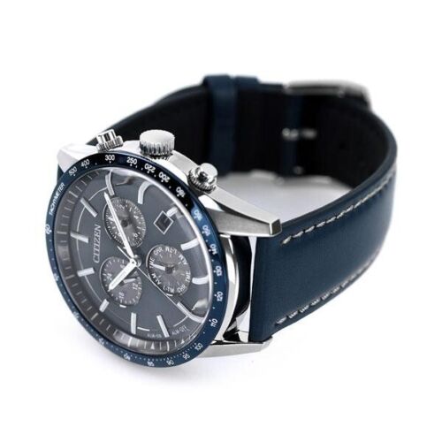 CITIZEN COLLECTION BL5490-09M Chronograph Eco-Drive Solar Watch Blue Dial New - Picture 3 of 5