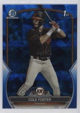 2023 Bowman Chrome Draft Sapphire Edition Cole Foster #BDC-128 12g7