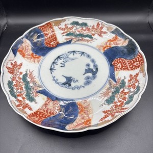 ✅ ANTIQUE JAPANESE IMARI PORCELAIN 19TH CENTURY MEIJI HAND PAINTED PLATE 8.5"