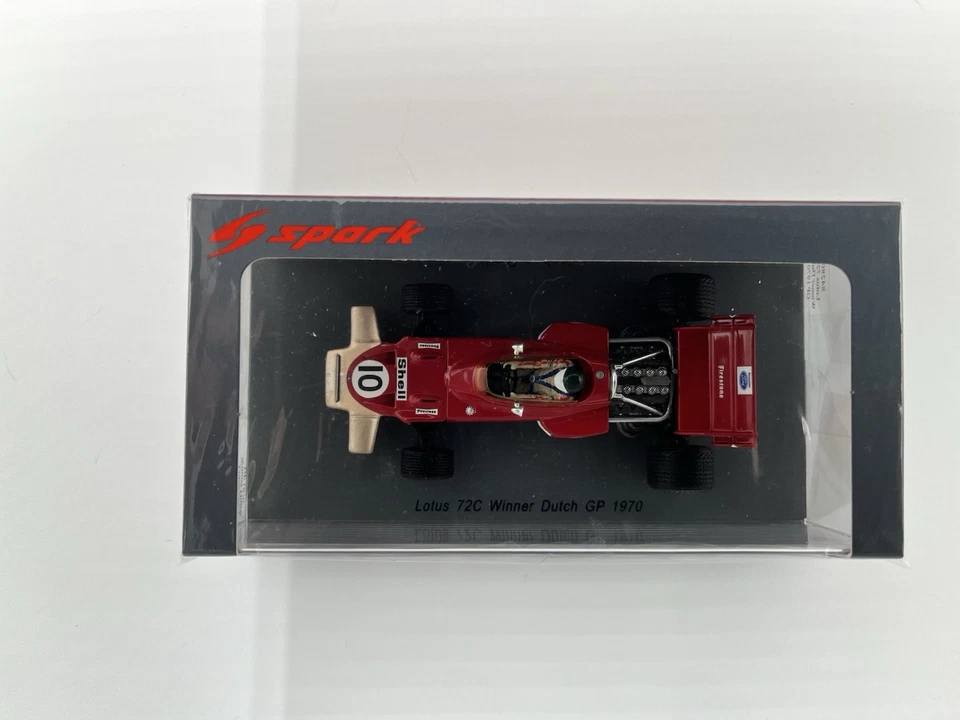 Jochen Rindt #10 1970 Lotus 72C - 1:43 Spark - Dutch Grand Prix Winner - Sealed - Image 4 of 4