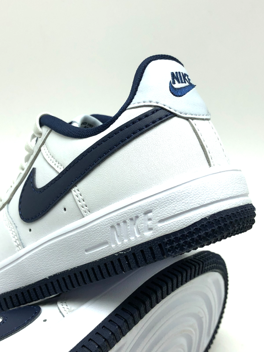 NEW* Pre-School Kids Nike Air Force 1 Low (PS) White / Navy
