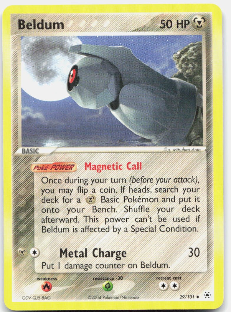 Beldum 29/101 Uncommon Hidden Legends Pokemon Near Mint
