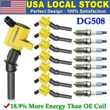 Coil packs and spark plugs For 2003 Ford F-150 Lariat Crew Cab Pickup 4-Door 4.6