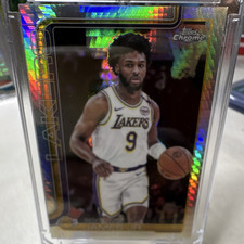 Topps 2025-26 Chrome Bronny James Jr. Rookie #182 lakers refractor