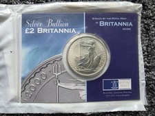 2000 £2 Silver Britannia 1oz Fine Silver Coin Royal Mint Sealed Pack UNC 83.90 per troy oz