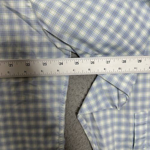 Fish Hippie Button Shirt Mens XL Green Blue Plaid Long Sleeve Outdoor Fishing - Picture 8 of 11