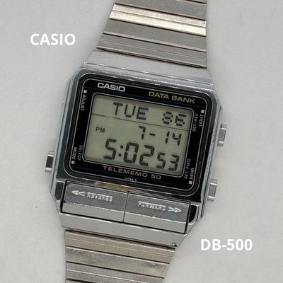 CASIO DATA BANK DB-500 Digital Watch From Japan