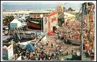 Long Beach CA Nu-Pike Amusement Park Rotor Ride Beach 1970 Chrome K446