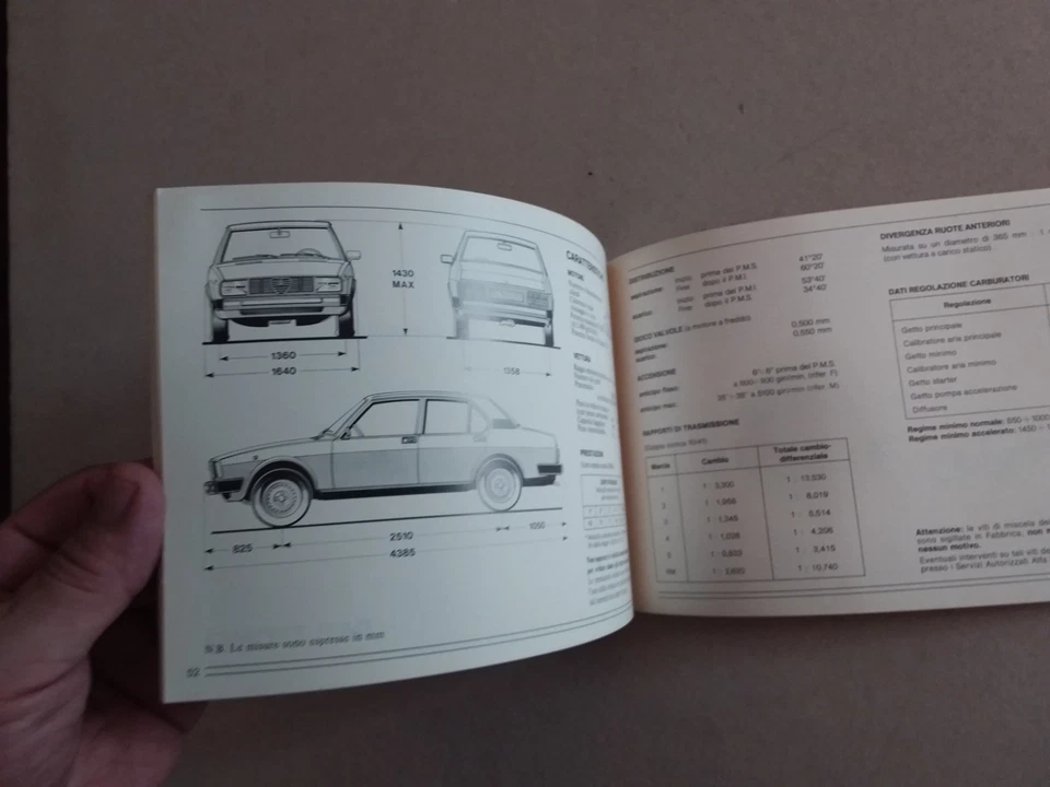 ALFETTA 2000L     USO E MANUTENZIONE - Immagine 4 di 4