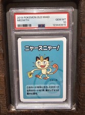 Pokemon 2019 Meowth Old Maid Card PSA Mint 10 Condition