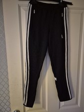 Adidas Climacool Black Kids Tracksuit Bottoms UK YM Age 9-10 Years