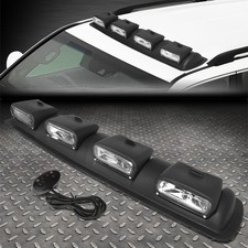 Universal Off-road Black Frame Clear Roof Mounted Fog Lightswitchharness Kit
