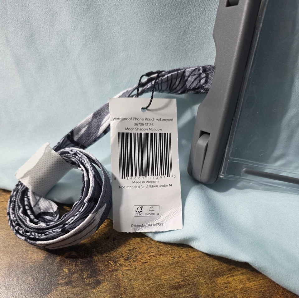 Bolsa impermeable para teléfono Vera Bradley Moon Shadow Meadow con cordón nueva con etiquetas Foto 2 de 3