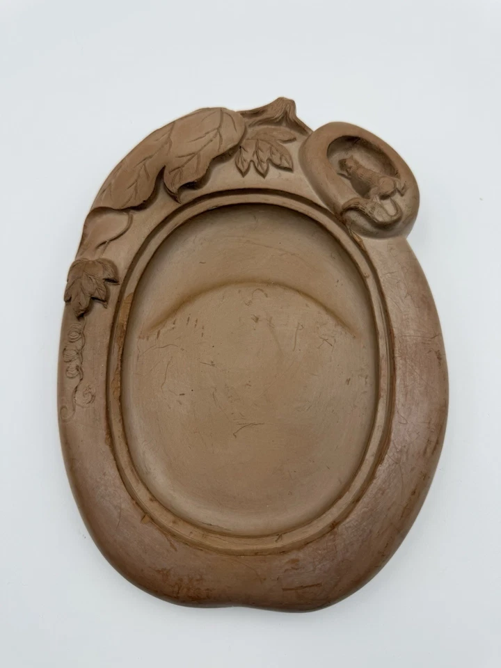 "Poema caligrafía diseño rata y vid piedra tinta arcilla tallada Yixing sello firmado 7,8""" Foto 3 de 4