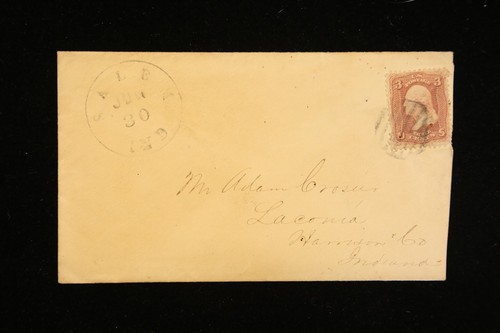 US BRIEF SALEM INDIANA 19. JAHRHUNDERT