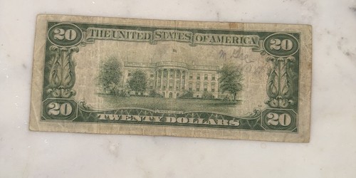 1934A Series $20 Federal Reserve Note Collectors Item - Picture 4 of 4