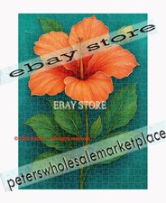 500 piece jigsaw puzzle Orange Flower Floral botanical