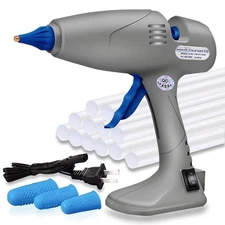 Full Size Hot Glue , 120W&80W Glue Dual Temp Large Industry Glue , Corded Det...