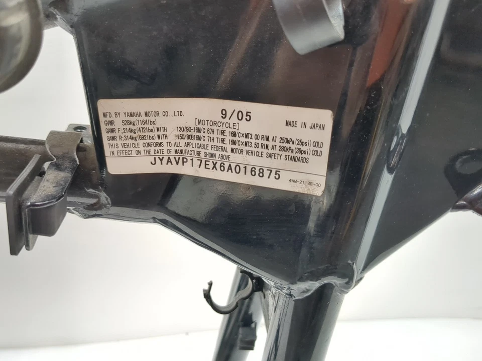 02-07 Yamaha Road Star XV1700 cuadro principal chasis COD Foto 3 de 4