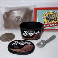     NEW MGA Miniverse REAL BRANDS Mini Food BREYERS CHOCOLATE ICE CREAM
