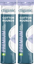 Premium Cotton Rounds for Face (200 Count) | Makeup Remover Pads, Hypoallergenic