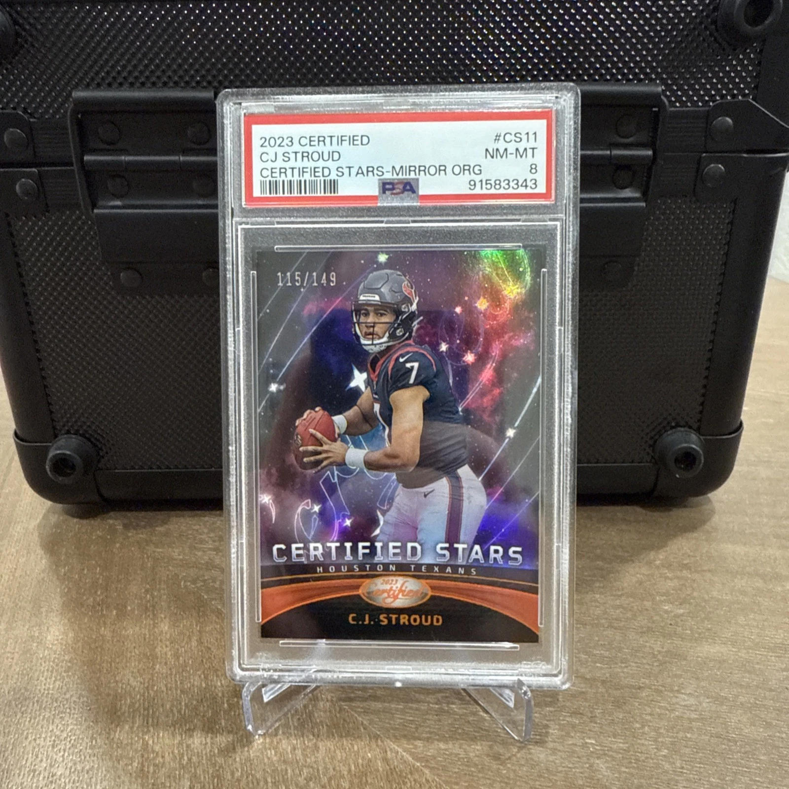 CJ Stroud Panini Certified Certified Stars #CS11 Mirror Bronze