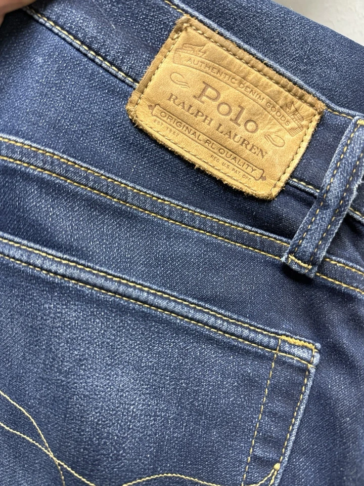 Polo Ralph Lauren Jeans Masculino Slim 32x32 – Denim Lavado Escuro – Excelente Estado - Imagem 3 de 3