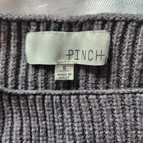 Maglione PINCH manica a sbuffo ritagliato, grigio, manica a tre quarti taglia S small - Foto 3 di 12