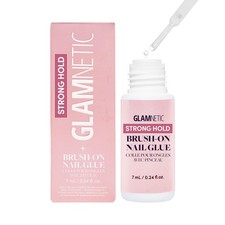 Glamnetic Super Strong Brush On Nail Glue | 1 Bottle | Standard, Clear