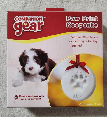 Paw Print Keepsake Ornament Maker Make a Pet Gift Dog Cat Companion Gear NEW