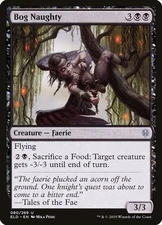 Bog Naughty FOIL Throne of Eldraine NM Black Uncommon MAGIC MTG CARD ABUGames