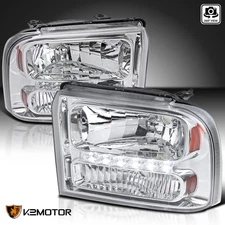 Fits 2005-2007 Ford F250 F350 F450 F550 SuperDuty Headlights Headlamps 05 06 07