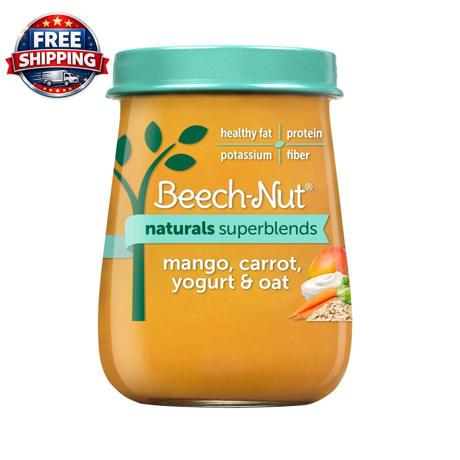 Naturals Superblends Stage 3 Baby Food, Mango Carrot Yogurt & Oat, 4 Oz Jar (10
Opens in a new windo