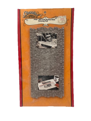 Accesorios de tren de pared de contención de piedra aleatoria Chooch Enterprises 7021 escala Ho | Zustand: New