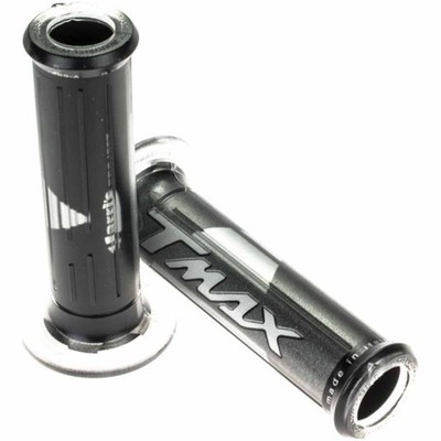 Griffgummi Handgriffe Harri's in schwarz-silber für Yamaha TMAX - 120mm, Grip un