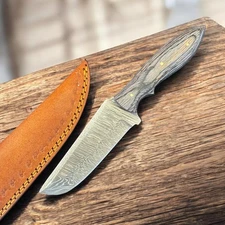 10" Raindrop Damascus Steel Hunting knife for Camping B 289......