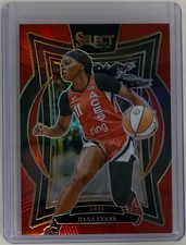 DANA EVANS 2025-26 SELECT WNBA CONCOURSE RED PRIZM /149 #1 BASKETBALL ACES