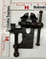 Antique Mini Bench Mount Blacksmith Vise Vice with Anvil Jeweler Old