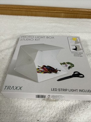 Portable Photo Studio Box With Led Lights for Jewelry and Small Items New In Box