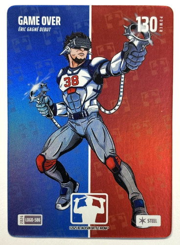 2025 Bo Jackson Battle Arena Game Over Eric Gagne Logo Battlefoil Steel