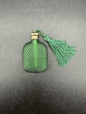 Vintage Green Glass Travel Splash Mini Perfum...