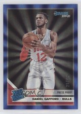 2019 Panini Donruss Rated Rookie Press Proof Blue Laser 29/49 Daniel Gafford o2q