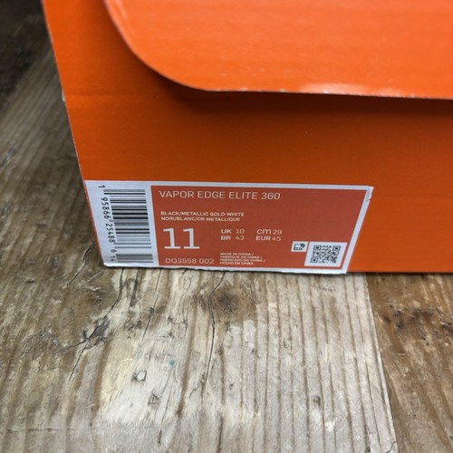 Neu im Karton Nike Vapor Edge Elite 360 Flyknit schwarz gold DQ3558-002 Herren 11 Stollenschuhe - Bild 7 von 9