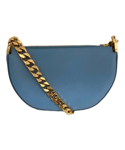 BURBERRY Mini Olympia Bag Chain Shoulder bag Light Blue From Japan