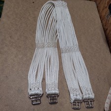 Stubben Soft Rope Cord Girth, White,  54" Excellent Condition