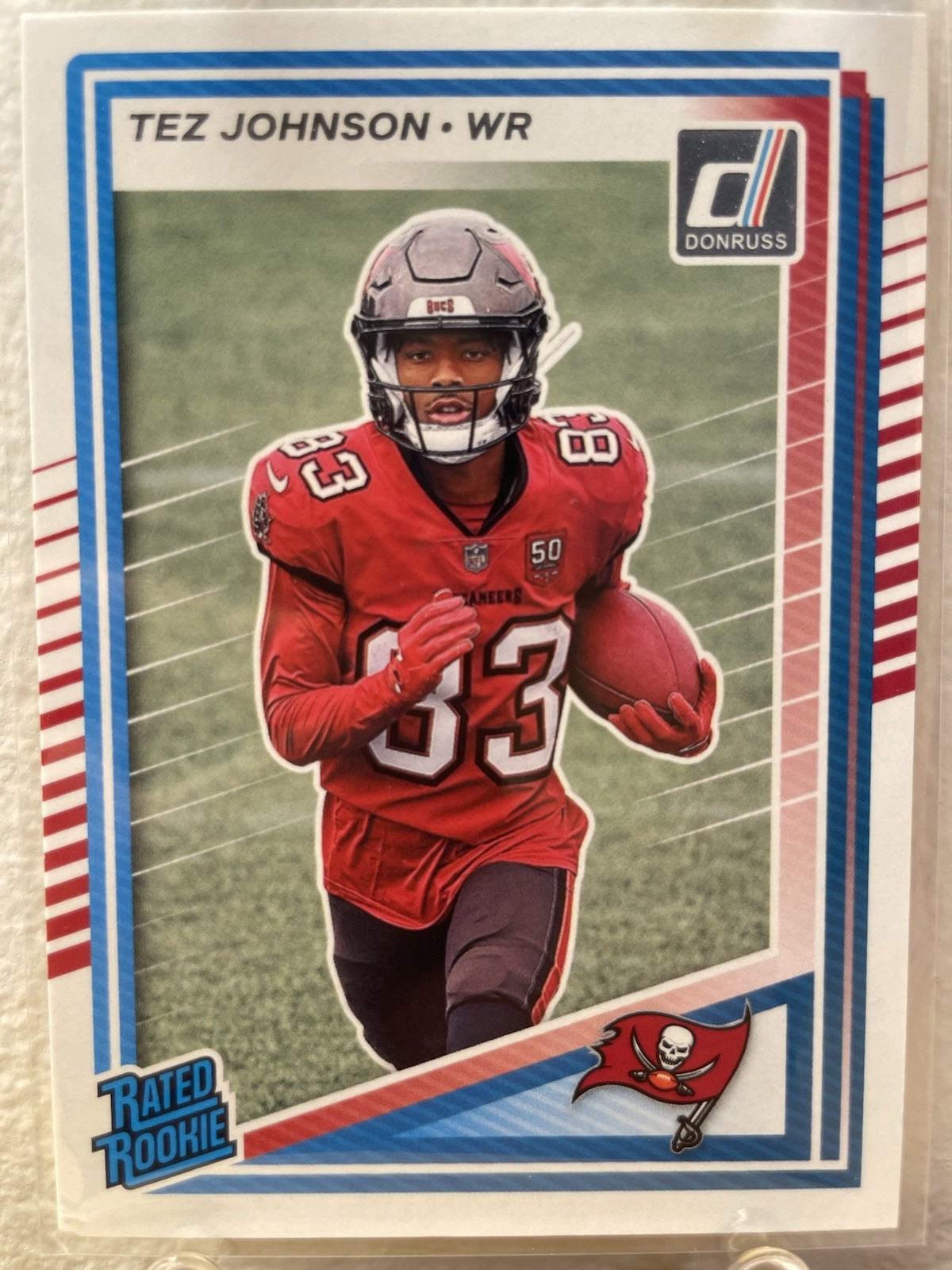 2025 Panini Donruss - Rated Rookie Tez Johnson #313 No Name (RC)
