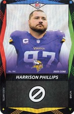 HARRISON PHILLIPS 2025 UNO Elite Core Wild Foil Viper #144 Vikings