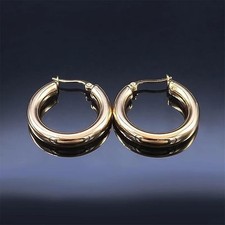 Chunky Gold Plated Hoop Earrings