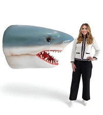 Shark - Shark Statue - Shark Head - Life Size Shark Head - Wall Mount